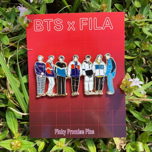 BTS x FILA Hard Enamel Pin | C Grade