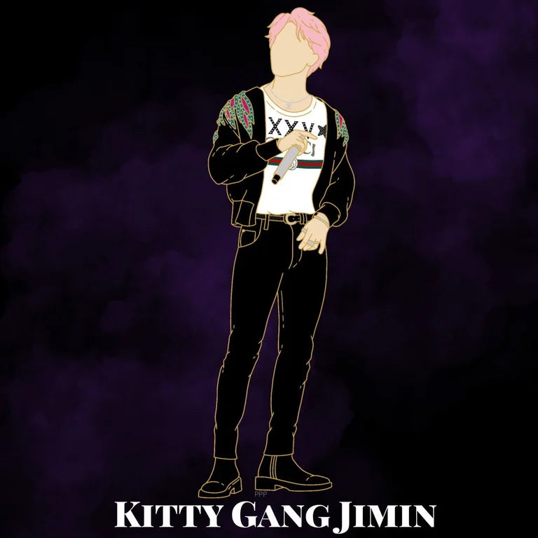 Kitty Gang Jimin Hard Enamel Pin